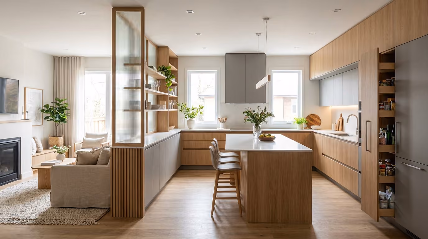 cuisine ouverte fermee avantages agencement