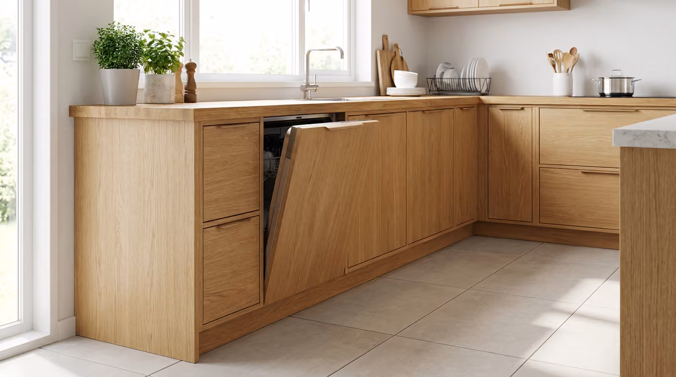 integrer lave vaisselle cuisine existante