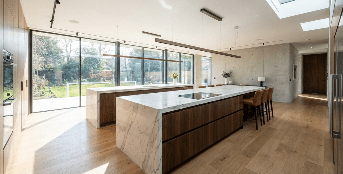 ilot cuisine superficie adaptee
